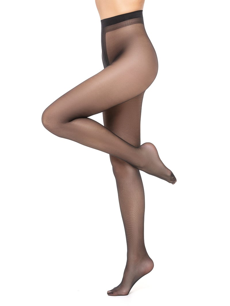 Veluk Ultra Sheer Pantyhose for Women 8 Denier, Without Shorts, Matte Surface, Flat Seams, Invisible Toe - Image 1