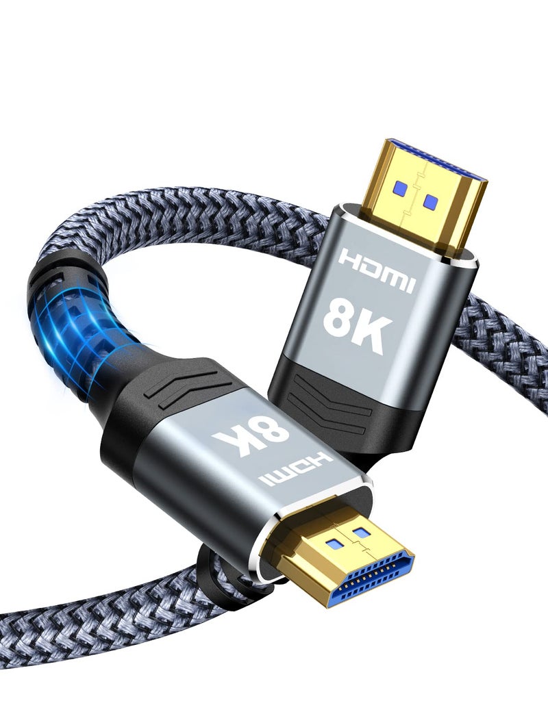 Highwings Long 8K Fiber Optic HDMI Cable 65FT, Unidirectional 2.1 48Gbps Ultra High-Speed Slim HDMI 8K60Hz 4K120Hz HDR/eARC Compatible for PS6 and DVD - Image 1