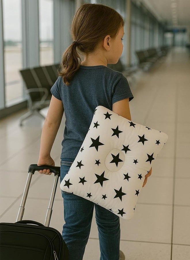 Baby Pillow 22cmx18cm, Hypoallergenic Airmesh Breathable Cool ，Head Protection Anti Roll Nursing Pillow ，for Travel, Small, Car, Travel ﻿ - Image 4