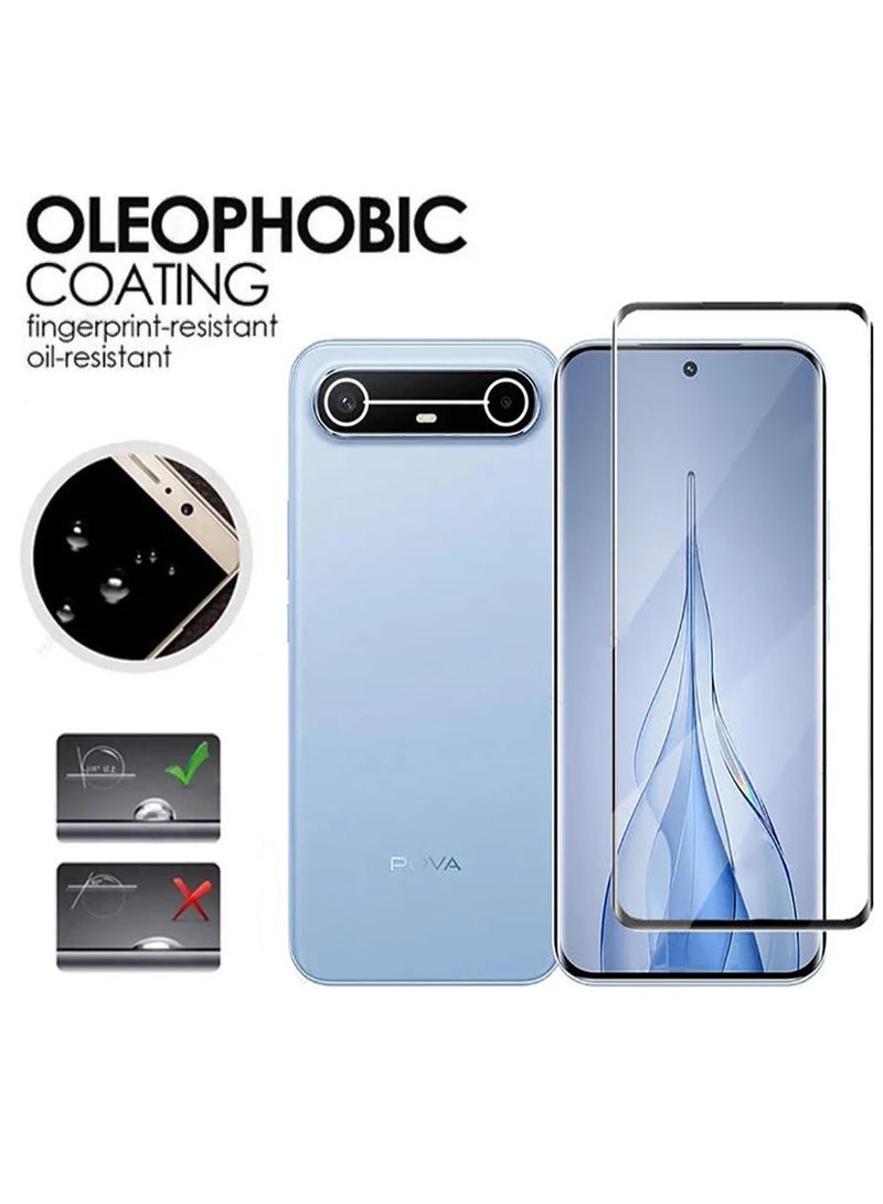 1 Pcs For Tecno Pova Slim Screen Protector - High transparency full coverage security protector - Image 5