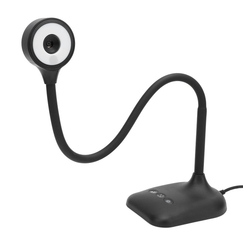 كاميرا وثائق USB ذات تركيز تلقائي بدقة 2K - مراقب بصري مع ضوء ملء LED ذي 3 مستويات وعكس صورة للعمل عن بعد، التدريس عبر الإنترنت، والمؤتمرات الفيديو - Image 3