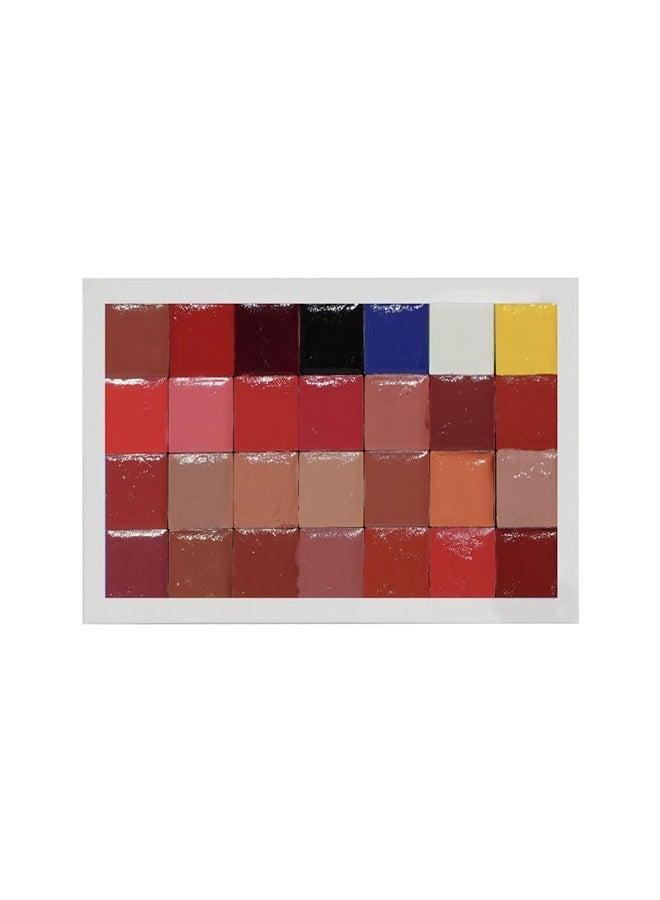 Shopaarel Mix it Pro Lip Palette With 28 Pigmented Shades Creamy Finish Lip Colors Lipstick Travel Friendly Lip Palette For Women - Image 3