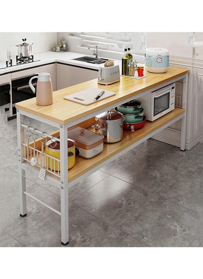 NKX - Multi functional 2-Tier Kitchen Rack with Storage Cabinet - Image 1