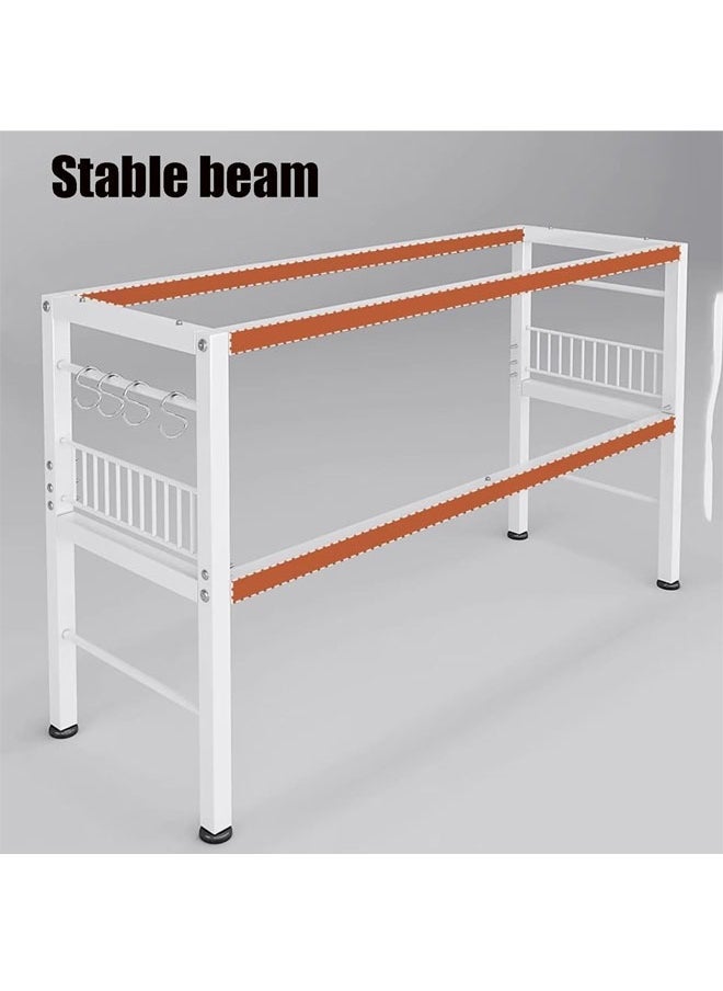 NKX - Multi functional 2-Tier Kitchen Rack with Storage Cabinet - Image 1