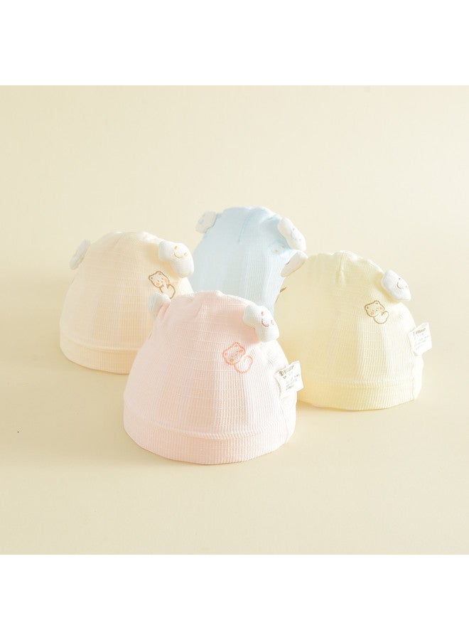 Bumblebee Newborn Cotton Delivery Room Baby Cap - Soft Cranial Protection Hat, Adorable 3d Windproof Outdoor Infant Hat - Image 3