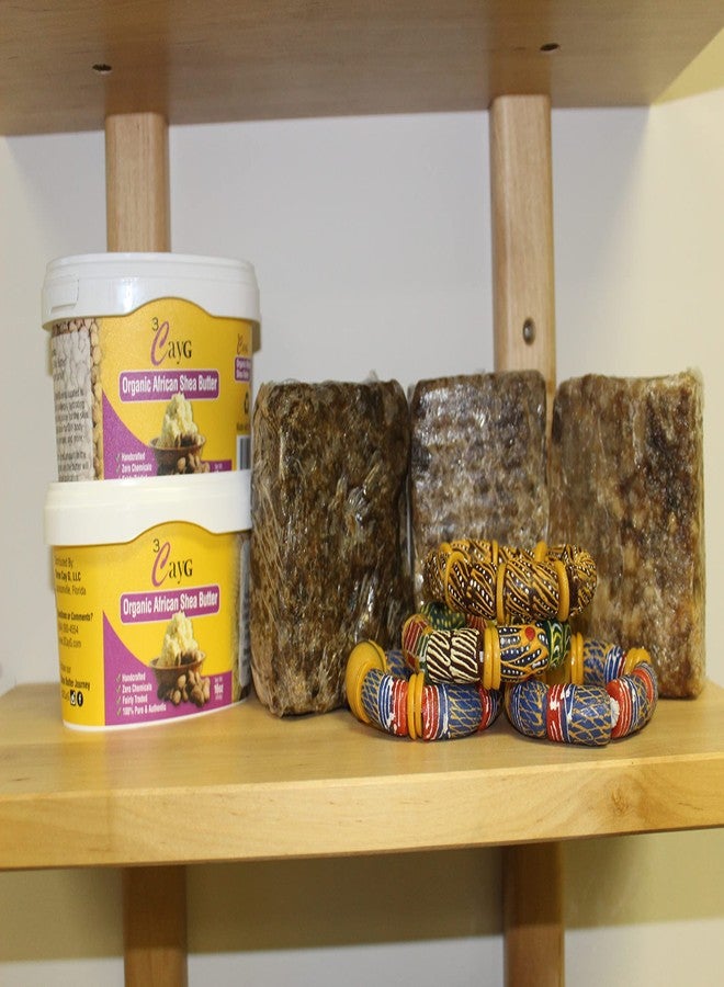 3CayG African Black Soap Facial and Body Cleanser, Deep Cleansing Soap Bar, Great for DIY Liquid Black Soap - Image 3