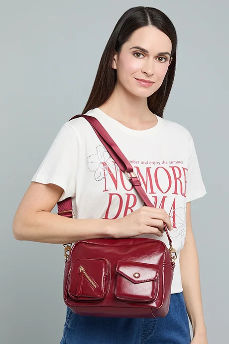 أر أند بي Solid Crossbody Bag