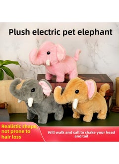 Generic Simulation Electric Dog Will Call And Walk Plush Electric Puppy Electric Rabbit Children's Toy Dog Stall Wholesale-Color:St. Bernard Light Brown ]  - Image 2