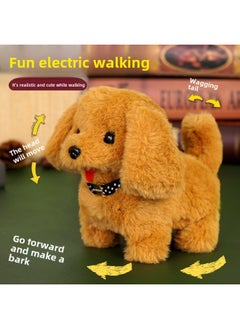 Generic Simulation Electric Dog Will Call And Walk Plush Electric Puppy Electric Rabbit Children's Toy Dog Stall Wholesale-Color:St. Bernard Light Brown ]  - Image 4