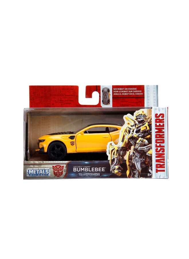 Jada Toys - Jada 1:32 Metals Transformers Bumblebee 2016 Chevrolet Camaro Diecast Model Car - Image 1