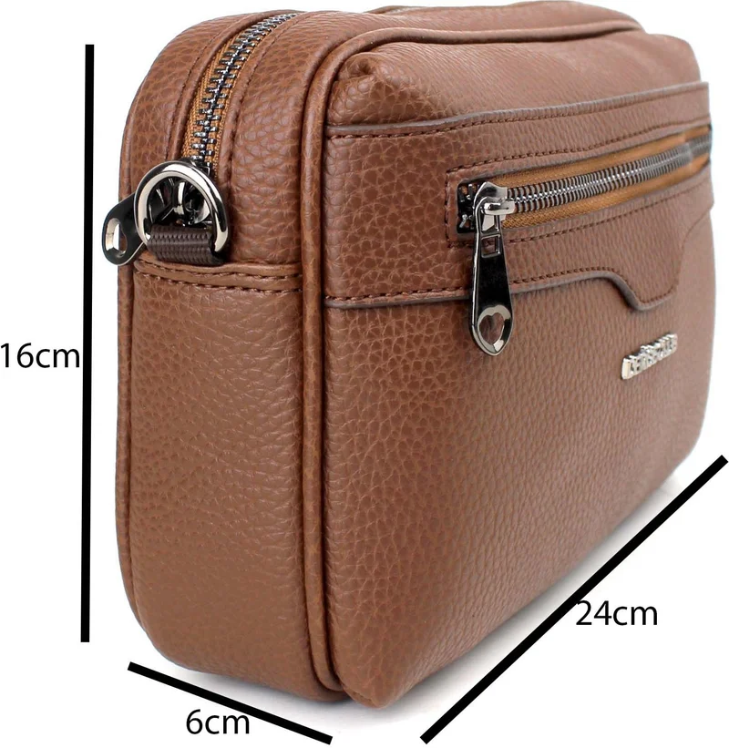 Derise Club Women's Tan Color Adjustable Shoulder Bag
