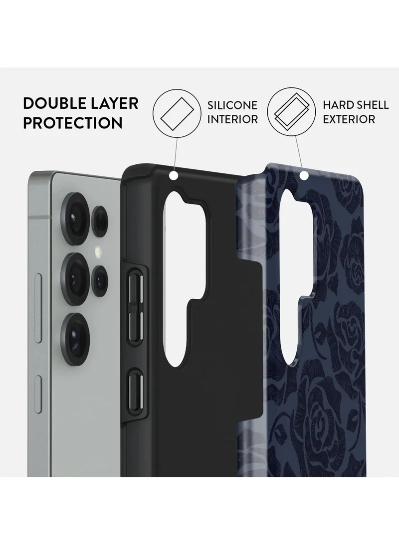 BURGA Samsung Galaxy S25 Ultra Mobile Phone Case Hybrid 2 Layer Hard Shell Silicone Protective Case, Scratch Resistant Shockproof Cover,Illusion