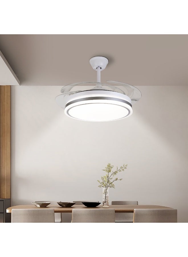 Hummer Silver fan chandelier with 3 lights, 50 cm - Image 1