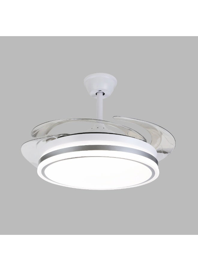 Hummer Silver fan chandelier with 3 lights, 50 cm - Image 3