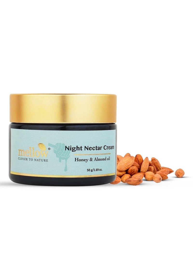 Mellow Ayurvedic Night Nectar Brightening Lightning Cream 50g with Almond Honey - Image 1