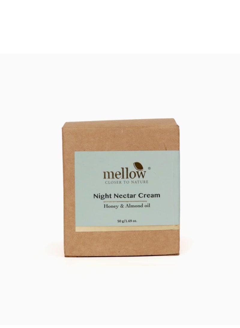 Mellow Ayurvedic Night Nectar Brightening Lightning Cream 50g with Almond Honey - Image 3