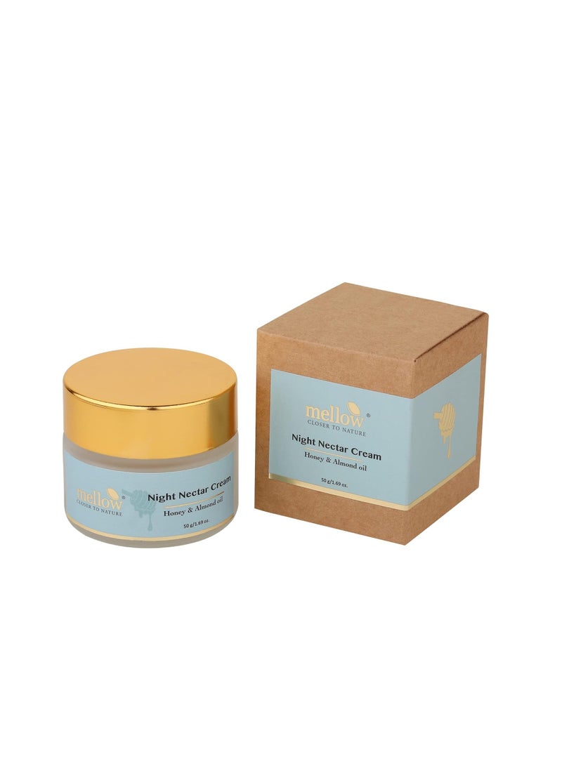 Mellow Ayurvedic Night Nectar Brightening Lightning Cream 50g with Almond Honey - Image 2