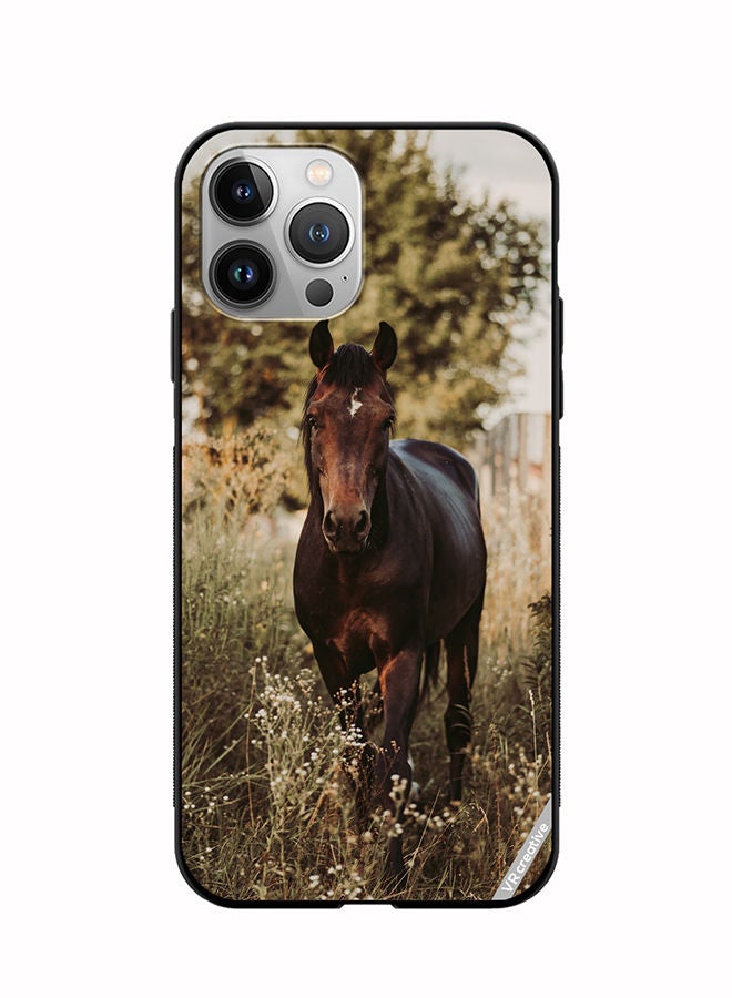 VR CREATIVE Protective Case Cover For Apple iPhone 12 Pro Brownie Horse Design Multicolour - Image 1
