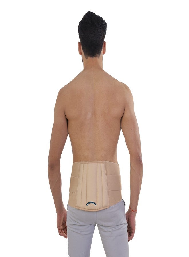 Spoinkky Magnetic Lumbar Support Belt | Brace For The Lower Back Pain Relief | Magnetic | Lower Back Brace Support | Lumbar Support Waist Belt (Beige) - Medium - Image 1