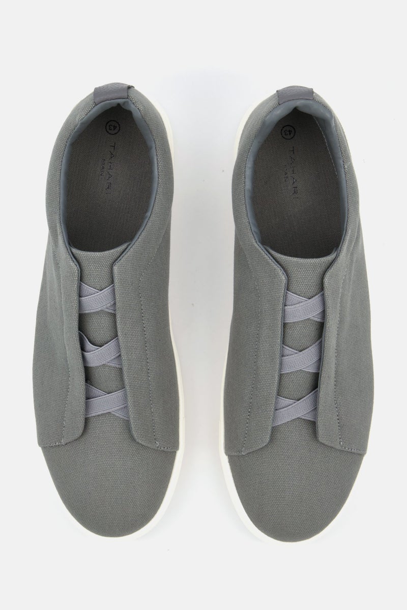 Tahari Men Slip On Casual Shoes, Grey - Image 3