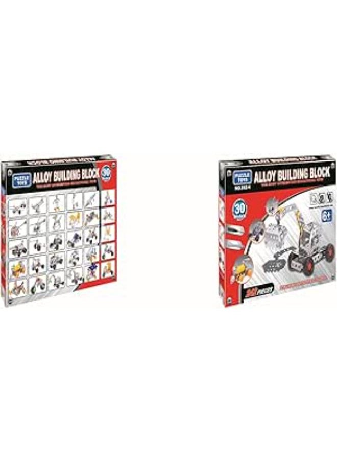 Awlad Farghaly 592-4 Metal Meccano 30 Models Toy 242-Piece Set 