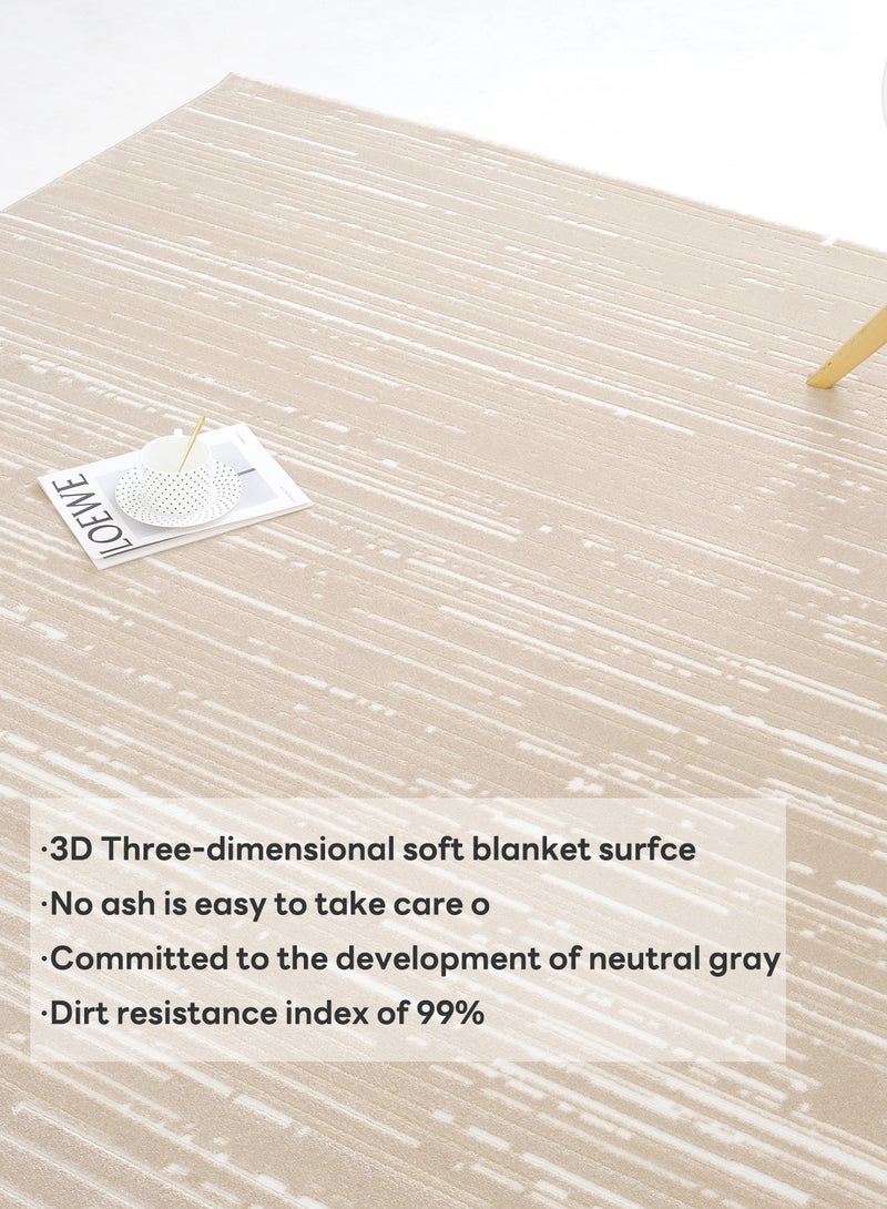 GOOTOY Italian Minimalist Living Room Carpet, Waterproof Large Area Rug, Non-Slip Backing Washable Rugs, Stain Resistant Home Decor Floor Mat 200*290CM - Image 5