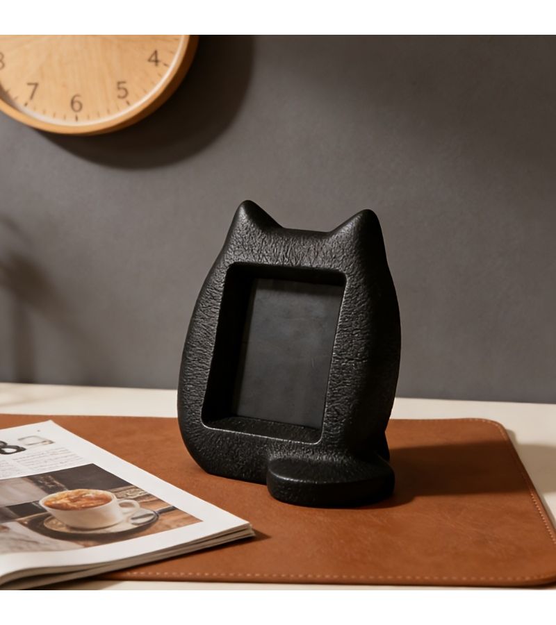 Pink 3D Printed Cat Photo Frame Keepsake Display Stand Creative Gift For Valentine Mothers Day - Image 5