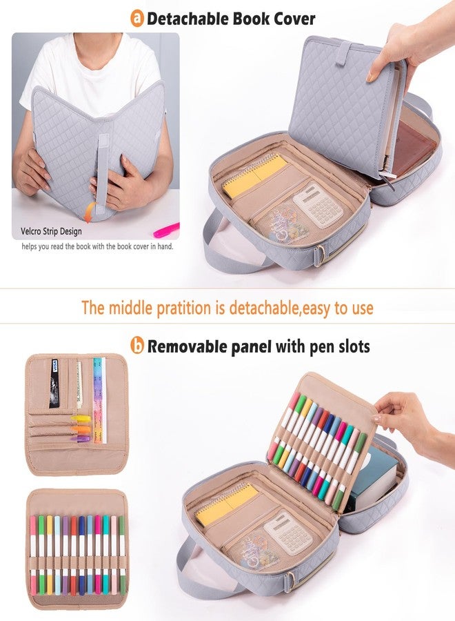 IMAGINING Large Bible Case with Bible Cover for Women - Bible Carrying Case with Shoulder Strap - Bible Bag with Markers - Bible Carrier with Pockets for Bible Study Suppliers - Bible Gift Girls - Image 3