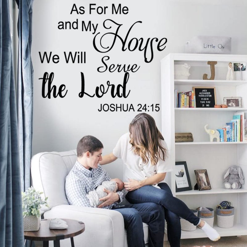 Casa Decor Bible Verse Wall Decals - Vinyl Quotes Stickers Inspirational Peel & Stick Decor for Living Room, Bedroom, Office, Bathroom - Image 5