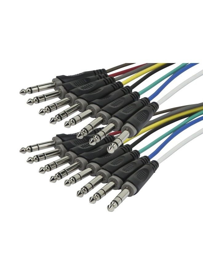 Monoprice 8-Channel 1/4-Inch TRS Male to 1/4-Inch TRS Male Snake Cable - 20 Feet, 26AWG, 8 Balanced Mono and Unbalanced Stereo Lines  - Image 1