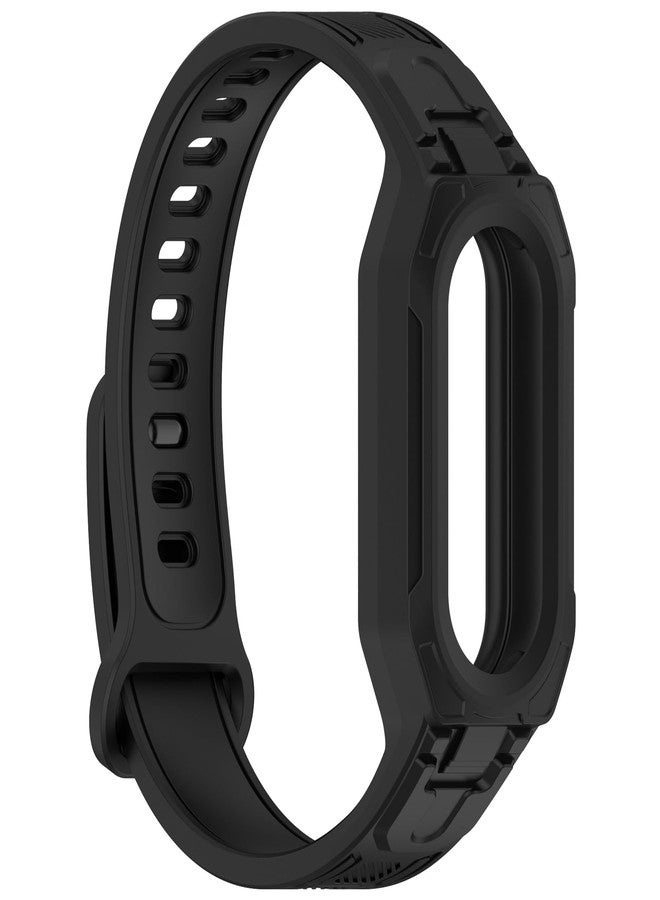 LOKEKE Compatible with Xiaomi Band 10 Replacement Wrist Strap - Replacement TPU Wrist Watch Strap Compatible with Xiaomi Smart Band 10/9/8(Black) - Image 2
