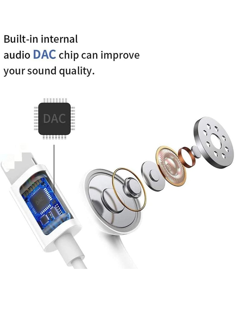ELTRAZONE - Wired Earphones for iPhone 12 Pro with Microphone and Volume Control, Active Noise Cancellation Earbuds in Ear Headphones Compatible with iPhone 8/8plus X/Xs/XR/Xs max/11/12/pro/se - Image 1