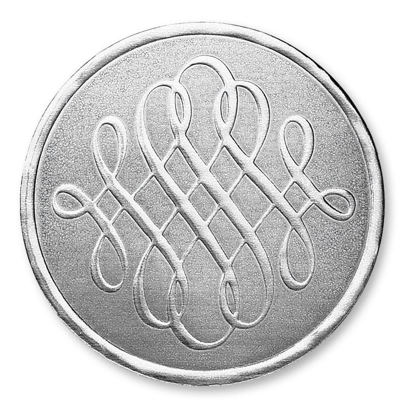 PaperDirect Deluxe Silver Luxury Swirls Foil Certificate Seals 138 Inch Self Adhesive 32 Count Embossed Seals for Certificates Achievement Award Stickers for School Work Diploma