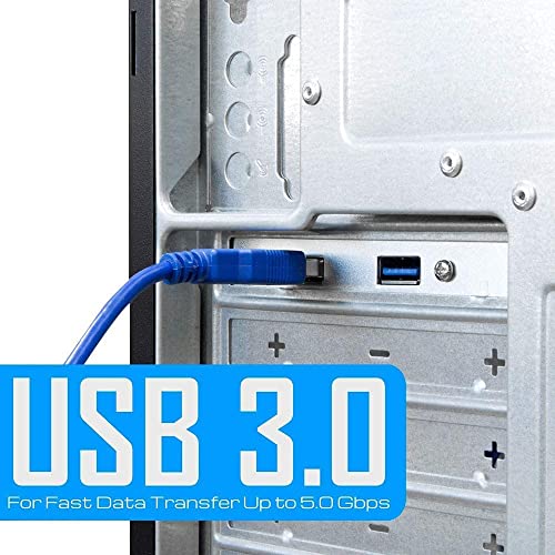 LipiWorld 2 Port USB 3.0 Female Back Panel to Motherboard 20pin Cable with PCI Bracket 50cm (Motherboard to USB 3.0 Cable),Blue - Image 5