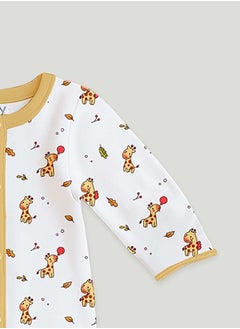 LUAY 100% Cotton Full Sleeves Giraffe Printed Baby Romper,Bodysuit Jumpsuit for Baby Girls & Baby Boy 18-24 M  - Image 3