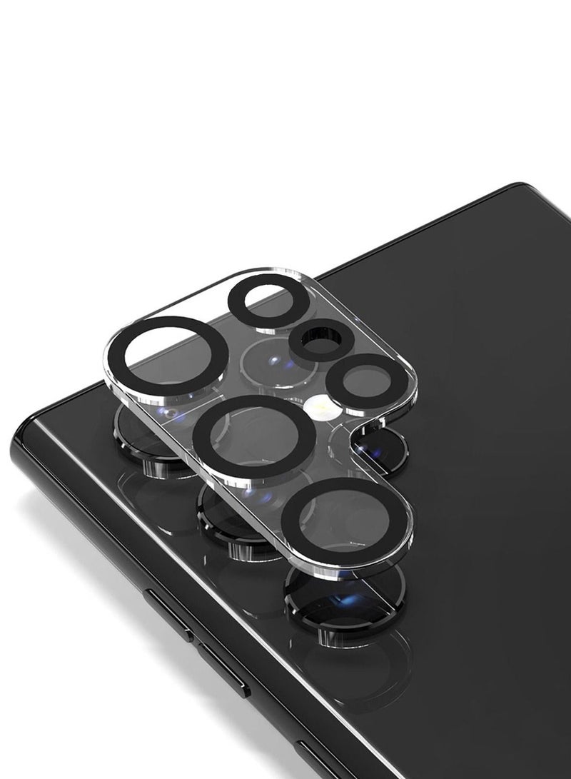 BORTONY Pack Of 2 Scratch-Resistant Ultra-Thin Tempered Glass Camera Lens Protector Compatible with Samsung Galaxy S22 Ultra (2022) - Image 3