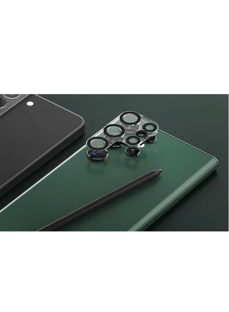 BORTONY Pack Of 2 Scratch-Resistant Ultra-Thin Tempered Glass Camera Lens Protector Compatible with Samsung Galaxy S22 Ultra (2022) - Image 4