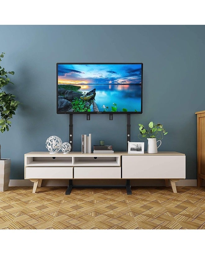 حامل تلفزيون أرضي قائم بذاته، ارتفاع قابل للتعديل لشاشات LCD LED المسطحة مقاس 32 بوصة - 85 بوصة، الحد الأقصى لمعيار VESA 800 × 600، حتى وزن التحميل 40 كجم - Image 2