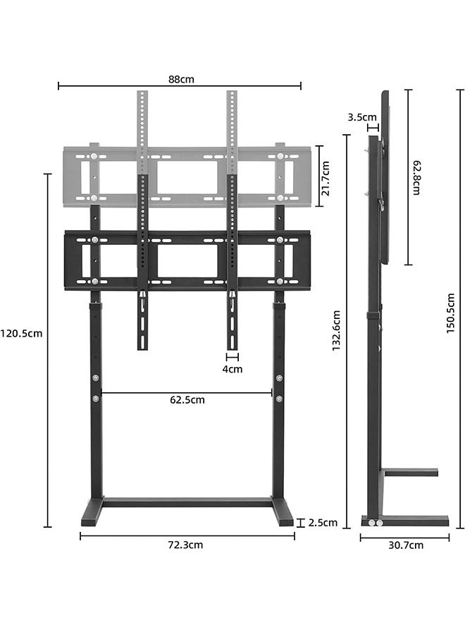 Floor TV Stand Bracket Free Standing TV Trolley Height Adjustable for 32”-100” Flat Panel LED LCD Screens Max VESA 800x400 up to Loading Weight 40KG - Image 4