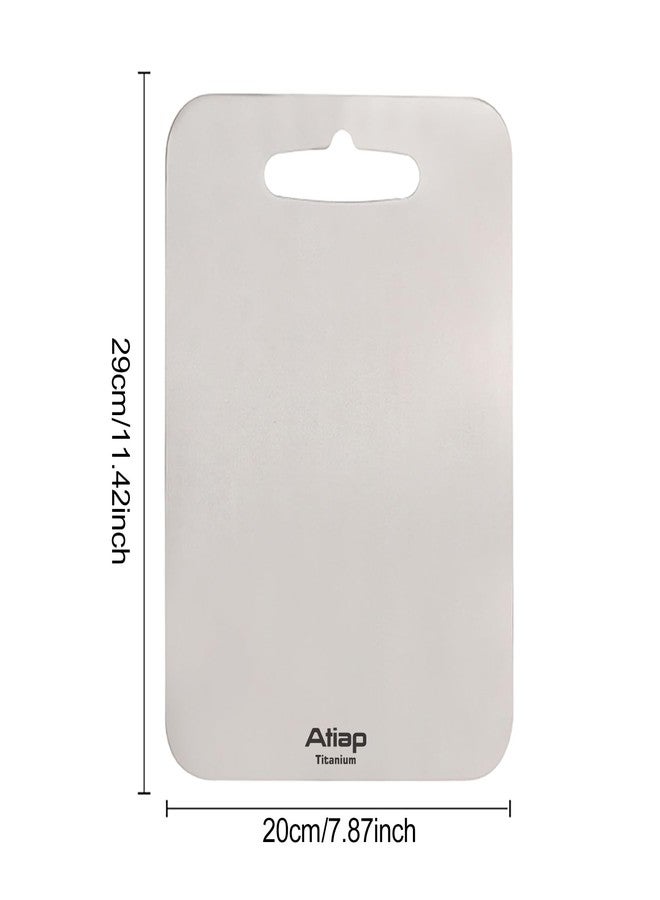 ATiAP Titanium Cutting Board, Metal Cutting Board for kitchen with SGS-Certified (11.4 * 7.87inch) - Image 2