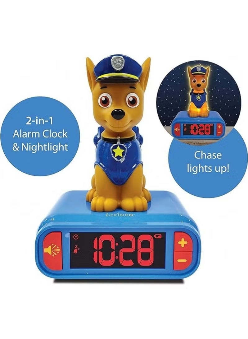 Lexibook Paw Patrol 3D Alarm Clock W/Night Light & Sound - Image 4