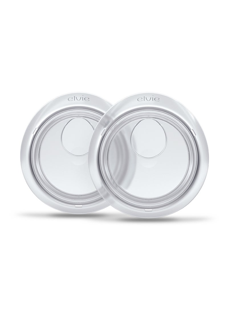 elvie - Catch Milk Collection Shells Collector | Set of Two Discreet Leak-Protection Silicone Cups, Reuse Your Milk | Reuseable Breast Shells Collect Up to 1oz | No More Wasted Milk or wasteful Breast Pads - Image 1