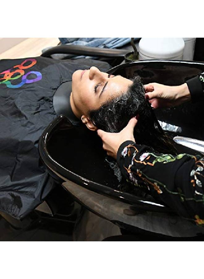 framar Shampoo Screen Salon Cape Hair Cape Shampoo Cape With Snap Closure And Rubberized Collar For Hair Dye Hair Color Cosmetology Supplies And Hair Coloring  - Image 5