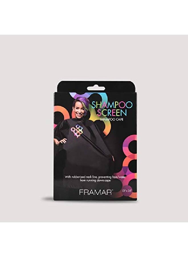 framar Shampoo Screen Salon Cape Hair Cape Shampoo Cape With Snap Closure And Rubberized Collar For Hair Dye Hair Color Cosmetology Supplies And Hair Coloring  - Image 3