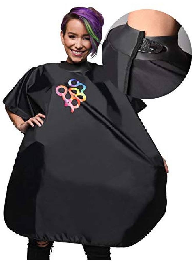 framar Shampoo Screen Salon Cape Hair Cape Shampoo Cape With Snap Closure And Rubberized Collar For Hair Dye Hair Color Cosmetology Supplies And Hair Coloring  - Image 2