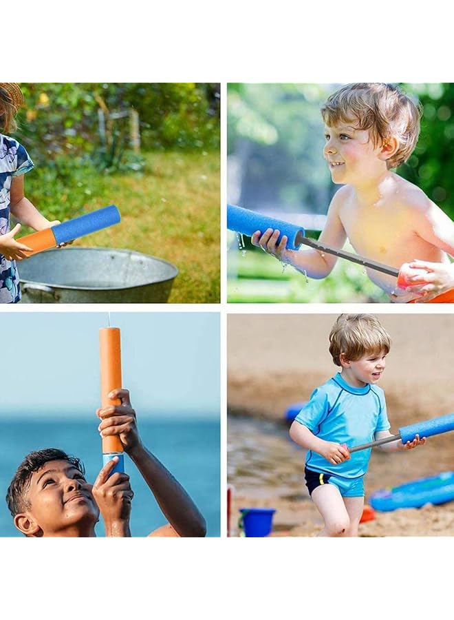 KASTWAVE Water Blaster Soaker Gun For Kids 6 Pack Foam Water Squirt Guns Shooter Noodles Pump Summer Pool Toys For Boys Girls & Adults Swimming Party Games Outdoor Beach Yard Play Game Toy - Image 4