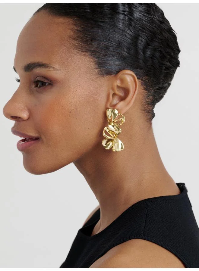 Ted Baker Leighanna Abstract Leaf Drop Earrings