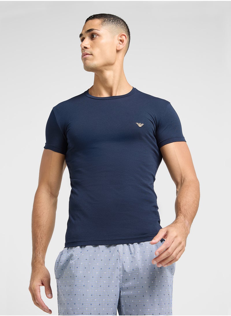 EMPORIO ARMANI Logo Crew Neck T-Shirt  - Image 1