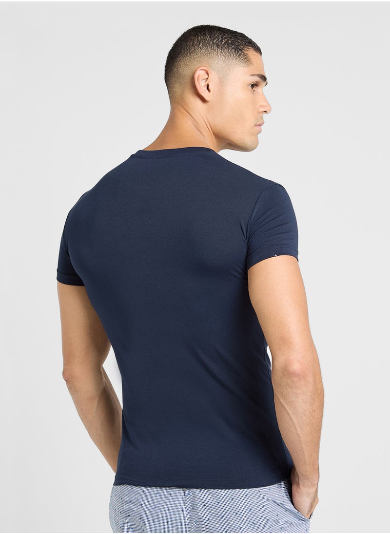 EMPORIO ARMANI Logo Crew Neck T-Shirt  - Image 2