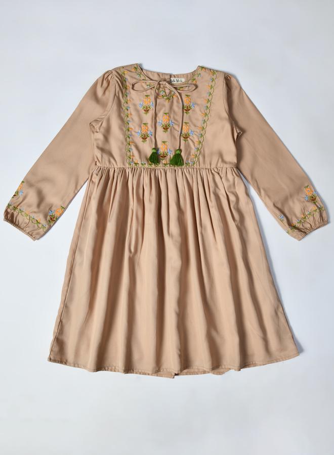 BELLA MODA Embroidered Tassel Dress - Image 2